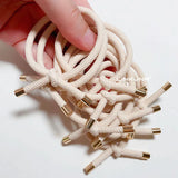 10PCS Women Elastic Hair Rubber Bands High Quality Girls Hair Bands Hair Scrunchies Gold Plated  Hair Accessories Hair Gum/Tie