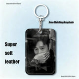 B-Byung H-Hun Lee Cartoon Card Keychain Anime Fashion Pendant Bag ID Door Card Case Bus Card Cute Adult