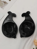 Dolphin front buckle European and American breathable invisible silicone anti sagging bra gathering and lifting chest patch