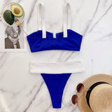 Bikini 2026 Sexy Swimwear Swimsuit Women Push Up Patchwork V-neck Bowknot Bikinis Set Bathing Suit Beach Bikini Banadores Mujer