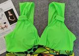 DEKA Two Piece Print Tankini Plus Size Swimwear Shorts Women Bikinis Floral Swimsuit Beach Bodysuit Swimming Boxer Suit