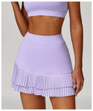 Pleated Tennis Skirt for Women with Pocket Shorts Women's High Waisted Wrapped Around Tummy Control Athletic Golf Yoga Skorts