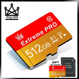 Original High speed Micro Tf Sd Card 512GB 256GB 128GB Memory Cards High Speed Sd Flash Card V30 Memory Card For Phone Laptop