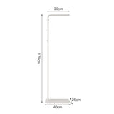 Cream Minimalist Floor Coat Rack Entryway Standing Coat Stand Multifunctional Bedroom Clothes Hanger Shelf Organizer Furniture