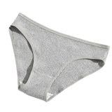 4Pcs/Set Cotton Panties For Women Low Rise Underwear Breathable Briefs Solid Color Sports Underpants Female Lingerie