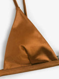 2025 Metallic Satin High Cut Brazilian Bikini Women Swimwear Female Swimsuit Two-pieces Bikini Set Bathing Suit Swim Beach Wear