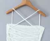Backless Lace Up Trumpet White Party Dress Vestidos Para Mujer Sexy New in Long Dresses 2025 Spring Summer Elegant Sundress