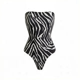New Zebra Leopard Printed Swimsuit With Cover Up Women Swimwear Sexy Swim Suit Bikinis Female Bodysuit Bathing suit Beachwear