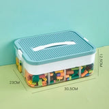 Stackable Classified Storage Box (NEW) - Transparent Dustproof Moisture-Proof Plastic | Perfect for Kids Lego Building Blocks