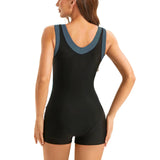 2026 Zipper Sleeveless Slim Swimsuit Women One Piece Swimwear Female Rush Guard Bathing Swimming Swim Surf Suit Beachwear XXL