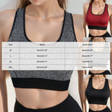 Women Racerback Sports Bra Seamless High Impact Support Fitness Yoga Brassiere Shockproof Workout Running Gym Underwear Bralette