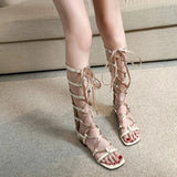 Sandals Women Boots Shoes Casual Knee High Shoes Strap Women  Dressy Summer Women's Fashion Shoes