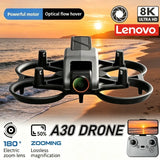 Lenovo A30 PRO Racing Foldable Drone 4K HD Camera Full Surround Guardrail Optical Flow RC Quadcopter Aerial Shoot