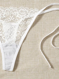 2pcs Low Waist Lace Thong For Women Sexy Panties Comfortable Underwear Female Underpants Lingerie C847