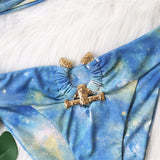 9 Colors Sexy Bikini Women Swimwear Swimsuit High Waist Metal Decor Leopard Print Female Bikinis Set Bathing Suit Beach Biquinis