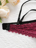 New Year Christmas High-Quality Red Lace Sexy Women's Underwear One Lingerie Push Up Seven codes Bra A3216