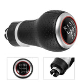 For Audi A3 S3 8p 2003-2013 A4 S4 Q5 S-Line 2007-2015 Leather Shifter Car Gear Shift Knob 12mm 5/6 Speed Handle