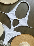 Sexy Halter Backless Female Swimwear One Piece Swimsuit Women 2025 Monokini Sexy High Leg Cut Bathing Suit Swim Lady Beach Wear