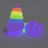 1Pair DIY Shark Slippers Charms Night Glowing Lantern Unicorn Cute Strawberry Panda Ice Cream Fins Shoes Accessories