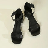 Sandals For Women Wide Women Sandals Fashion New Pattern Simple Solid Color Open Toe Breathable Comfort Shoes For Women