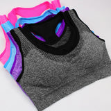 6 Colors Sports Bra Women Cross Hollow Back Gym Jogging Crop Top Female Tops Yoga Fitness Shockproof Vest Sport Bras for Women