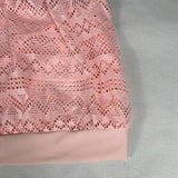 Crochet Mesh Swimsuit for Women New Summer Strappy Floral Patchwork Backless Swimwear High Waist Shorts Tankinis Beachwear S-3XL