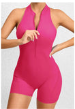 Women Yoga V Backless Jumpsuit Workout Bodysuit Sleeveless Gym Bodycon Sportswear Fitness Yoga Suit One Piece Outfit
