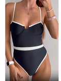 2026 Sexy Splicing Underwired Women Swimwear One Piece Swimsuit Female High Leg Cut Bather Bathing Suit Swim Summer Beachwear