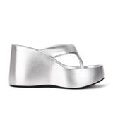 2026 Brand New Flip Flops Sandal Summer Black Platform Sandals Women Outdoor Slipper Wedges Slides 10cm High Heels Shoes Mules