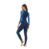 2024 Sport Long Sleeve Rash Guard One Piece Swimwear Women Swimsuit Beachwear Summer Monokini Surfing Suit Femme Bodysuit