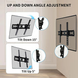 BEISHI LED LCD TV  Wall Mount Bracket 32-55 Inch Universal Tilted Adjustable TV Stand Holder Max Load 30KG VESA 400x400mm