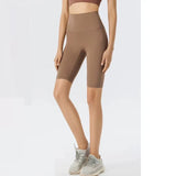 Women's High-Quality Yoga Exercise Shorts Quick Drying Nude Sports Running Fitness Shorts for Active Women