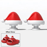 1Pair DIY Shark Slippers Charms Night Glowing Lantern Unicorn Cute Strawberry Panda Ice Cream Fins Shoes Accessories