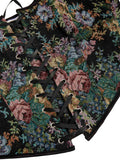 New European and American corset Christmas Jacquard Fishbone Corset gathered waist and abdomen palace body shaping coat.