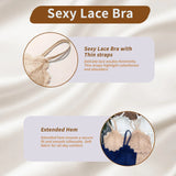 7 Pieces Color Women' Sexy Lace Wire-free Bras Lightweight Breathable Back Support, Gathered Shaping for Natural Curves