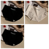 3Pcs/Set Women Soft Cotton Panties Mid Waist Briefs in Warm Tan Minimalist Intimates Breathable Stretch Underwear Size M-2XL