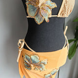 Three-piece Set 2025 New Bikini Sexy European and American Bikini Cross-border Split Women's Swimsuit Swimsuit Women's Suit