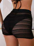 2026 Crochet Swimsuit Pants Sporty Shorts Swimwear Women Solid Bathers Bathing Swimming Swim Suit Female Beachwear