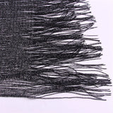Sexy Fringe Tassel Mesh Sheer Shiny Knitted Tunic Beach Cover Up Cover-ups Beach Dress Beach Wear Beachwear Female Women V3321