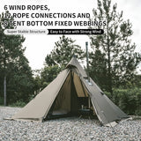 Naturehike Ultralight Camping Tent Chimney Window Teepee Pyramid