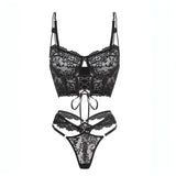 Luxury Lace Up Underwear Porn Exotic Sets Sexy Outfits Intimate Sensual Lingerie Delicate Bilizna Sets Hot Sex Clothes