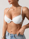 Butterfly lace Backless Style sexy bras Fashion Comfortable women's bra Front closure push-up bra