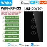 TNCE Tuya Dimmer wifi rf433 EU/US, Neutral wire Light Wall Switch remote Controllor, Smart Life APP, Voice for Google Home Alexa