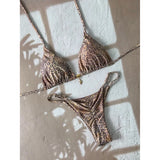 New Micro Bikini Women Swimsuit Two-Piece Bathing Suit Woman Swimwear Sexy Leopard Push Up Thong Bikinis Sets Beachwear Summer