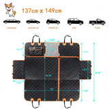 Waterproof Dog Car Seat Cover Hammock Nonslip Back Seat Protector