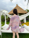 Plus size swimsuit hot spring split swimsuit three-piece  plus fat enlarged covering the flesh and slimming swimsuit XXXL