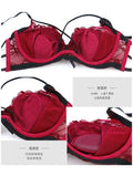 Summer Christmas Lingerie Set Red Lace Bra Lightweight Low Back Support Comfort Bralette Pure Desire AU Sizes MOYISU Sexy Tushy