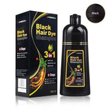 30ml/500ml 3-in-1 Quick Hair Dye Shampoo Natural Black Herbal Hair Dye Moisturizes Mild Hair Dye Conditioner Hair Care Products