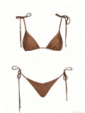 Sexy Rhinestone Decorated Bikini Women Swimwear Fashion Lady Lace Up Biquini Swimsuit Luxury Mujer Bathing Suit Female Beachwear