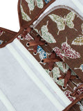 New French oil painting retro shoulder strap vest corset waist abdomen chest support palace corset